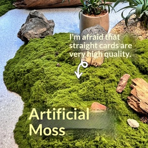 <span class=keywords><strong>Tapis</strong></span> de mousse artificielle en tissu non tissé fait main DIY, aspect haut de gamme, pour micro-paysages, feuilles de mousse, décoration de plantes en pot - Product Image 3