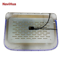 NaviHua Reproductor Multimedia Android de 21.5 Pulgadas para Techo de Automóvil, Pantalla Inteligente Plegable para Techo de Coche, Monitor de Techo para Automóviles, Video de 1920*1080P
