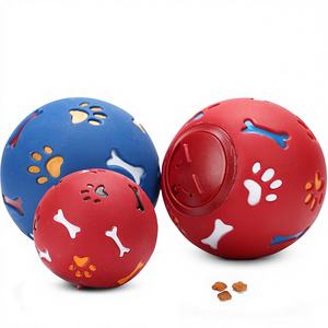 ของเล่นลูกบอลสำหรับสุนัขแบบใหม่ ของเล่นจ่ายอาหารสุนัขแบบอินเทอร์แอคทีฟ ของเล่นยางนิ่มรักษ์โลกสำหรับสัตว์เลี้ยง ของเล่นให้อาหารสุนัขแบบช้า - Product Image 1