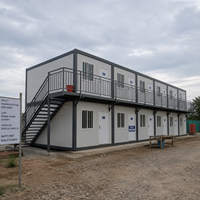 Bureau de chantier préfabriqué moderne en acier galvanisé de 5,8 m de long, robuste, certifié CE pour l'Afrique, commande en gros