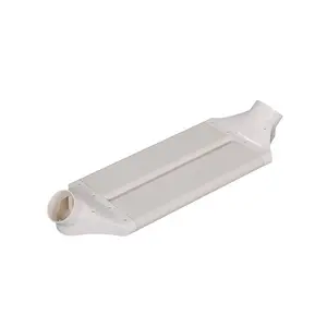 ABS塑料扁平管管道连接器75毫米110毫米160毫米200毫米口径矩形扁平管，平槽管