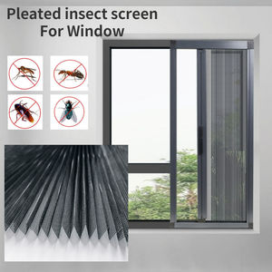 Black Modern Polyester 18x16mm <b>Mesh</b> Fly Screen <b>Insect</b> Resistant Easy Install Bedroom Door Window Foldable Sun Shade Material - Product Image 5