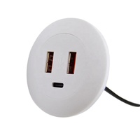 Doppeltes USB-und TYPE-C-Ladegerät-Steckdosen-Ladekabel