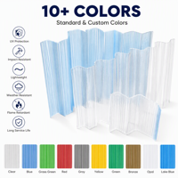 Tôle ondulée Greca Wave de 1,5 mm, 2 mm, 3 mm, revêtement UV, pour toiture d'entrepôt industriel, tôle de toiture en polycarbonate ondulée