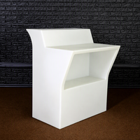 Vente flash - Bar à LED portable - Comptoir de bar avec réservoir d'eau - Comptoir de bar à LED éclairé mobile pour boîte de nuit, mariage, fête