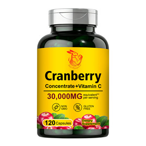 Cápsulas de Arándano Rojo Más Vendidas, Contienen Vitamina C, Promueven la Resiliencia del Sistema Urinario, Cápsulas de Extracto de Arándano Rojo - Product Image 1