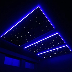 Décoration de plafond de <span class=keywords><strong>restaurant</strong></span>, éclairage de plafond, feux d'artifice de <span class=keywords><strong>tonnerre</strong></span> et de foudre, étoiles, fibres optiques étoilées - Product Image 4