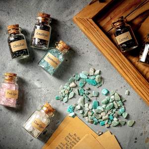 ขวดคริสตัลธรรมชาติแบบไม่เหมือนใครขวดหินกึ่งมีค่าแบบดริฟท์ใช้บำบัดงานฝีมืออื่นๆ - Product Image 3