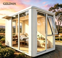 COCOVIA Abri de bureau mobile d'extérieur |   Maison d'hôtes dans le jardin |   Cabane préfabriquée pour glamping |   Construction rapide de salles de séjour scolaires