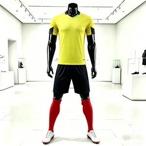 T-shirt en tricot de football personnalisé OEM, pull à manches courtes, haut décontracté avec logo brodé personnalisé pour le style Camisa <span class=keywords><strong>Braz</strong></span> - Product Image 2