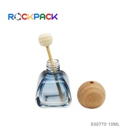 Diffuseur d'air miniature pour voiture de 10 ml, flacons de parfum avec bouchon en bois