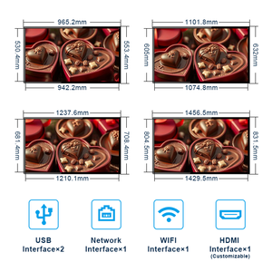 จอแสดงผลดิจิทัล LCD LED ขนาด 43 นิ้ว 4K ระบบแอนดรอยด์ วินโดวส์ พร้อมจอแสดงผลแบบตั้งพื้น สมาร์ททีวี เครื่องเล่นเพลง รูปภาพ และเอกสาร - Product Image 3
