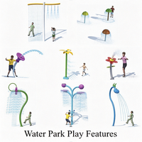 Équipement de jeu aquatique en forme de poisson avec pulvérisation d'eau, fontaine à jets d'eau pour enfants, aire de jeux aquatique, équipement de parc aquatique