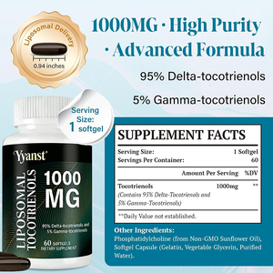 ซอฟต์เจลโทโคทรีนอลลิโปโซมคุณภาพสูง แบรนด์ส่วนตัว สารต้านอนุมูลอิสระระดับเซลล์ ช่วยบำรุงสุขภาพหัวใจ หลอดเลือด และสมอง - Product Image 6