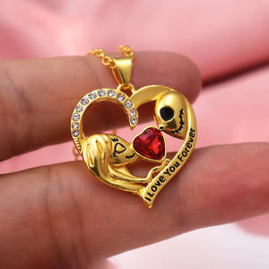 भूत दुल्हन खोपड़ी हार हेलोलीन हार महिला प्रेम हार - Product Image 2