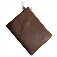 Pochette pour objets de valeur de golf en cuir véritable Boshiho - Couleur et taille personnalisables, pochette antidérapante durable pour accessoires de golf