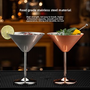 Copas de Martini de Acero Inoxidable de 8 Oz, Copas de Cóctel Irrompibles para Margarita, <span class=keywords><strong>Manhattan</strong></span>, Champán, <span class=keywords><strong>Bar</strong></span>, Fiesta - Product Image 4
