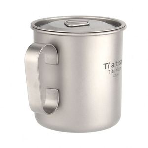Échantillon Gratuit : Tasses de Voyage CE pour Boissons Chaudes, Mug d'Extérieur pour Camping avec Poignée Fixe, Vaisselle de 420 ml (14,3 oz) pour le Camping - Product Image 3