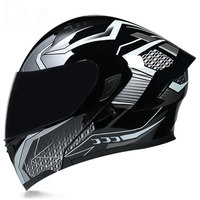 Casque de moto modulaire toutes saisons BOJUE, visière double, design intégral, homologué DOT, fermeture rapide, coque ABS