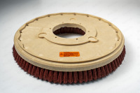 Nouvelle brosse rotative en plastique Malish de 16 pouces à trois oreilles, grain rouge, version UE, compatible avec les machines à récurer pour le nettoyage quotidien