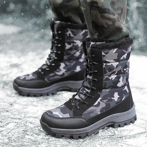 Bottes de neige à la cheville en coton tendance, vente chaude, coupe haute avec semelle intérieure, tige en TPU et semelle souple, style occidental - Product Image 2