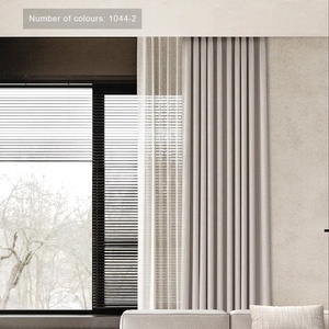 100% màn rèm vải lanh với bộ nhớ được đào tạo - Product Image 1