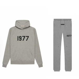 Prêt à acheter : Ensemble de survêtement essentiel pour <span class=keywords><strong>homme</strong></span>, style streetwear, en coton 100% avec <span class=keywords><strong>capuche</strong></span> doublée, modèle 1977 de haute qualité - Product Image 6
