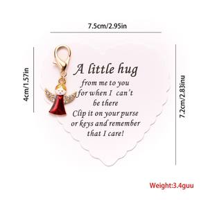 Porte-clés Ailes d'Ange, Thème Rédemption Cœur d'Ange, Porte-clés en Métal, Souvenir d'Activités Religieuses, Pendentif pour Téléphone Portable - Product Image 6