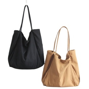 Fashion Customized Recyclable <b>Canvas</b> Cotton Sling Tote Bag Large <b>Blank</b> Minamilist <b>Canvas</b> Shoulder Tote Bag - Product Image 1