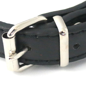 Collier pour animaux de compagnie en PU moderne et élégant avec logo, 3,5*60CM, confortable, style classique, motif uni simple, fermeture à boucle, toutes saisons, tendance - Product Image 6