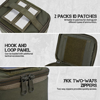 Bolsa Táctica Impermeable para Municiones, Estuche Resistente para Transporte Manual, Paquete Utilitario para Campo de Tiro
