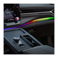 CARDI Universal K4 Plus 18-en-1, lumière ambiante interactive aux couleurs symphoniques, contrôle par application/bouton/voix pour la décoration intérieure de voiture