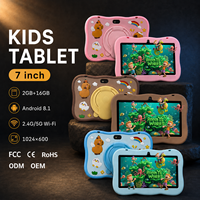 Tablette pour enfants, nouvelle tablette éducative 7 pouces, 16 Go, processeur quadricœur MTK 1,3 GHz, Android 8.1, Wi-Fi, écran tactile, certifiée ROHS