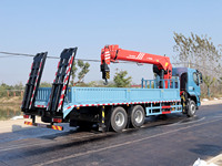 Camion de transport lourd Dongfeng Liuqi 6x4 avec grue montée Palfinger, grue télescopique hydraulique de 12 tonnes pour camion