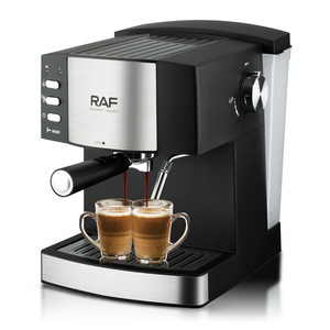 Machine à café expresso 850W avec capacité de 1,5 L, cycle de brassage double et mousseur à lait professionnel - Product Image 1