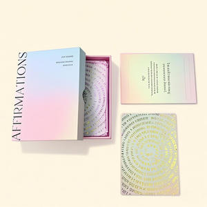 بطاقات تأكيد إيجابية مستوحاة من ورق اللعب بطباعة مخصصة مع بطاقة ألعاب مخصصة للأطفال - Product Image 6