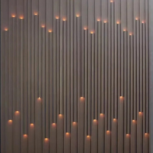 Striscia LED Ecologica in <span class=keywords><strong>Legno</strong></span> WPC per Interni ed Esterni, per <span class=keywords><strong>Pannelli</strong></span> Scanalati in <span class=keywords><strong>Legno</strong></span> WPC, Design Flessibile - Product Image 2