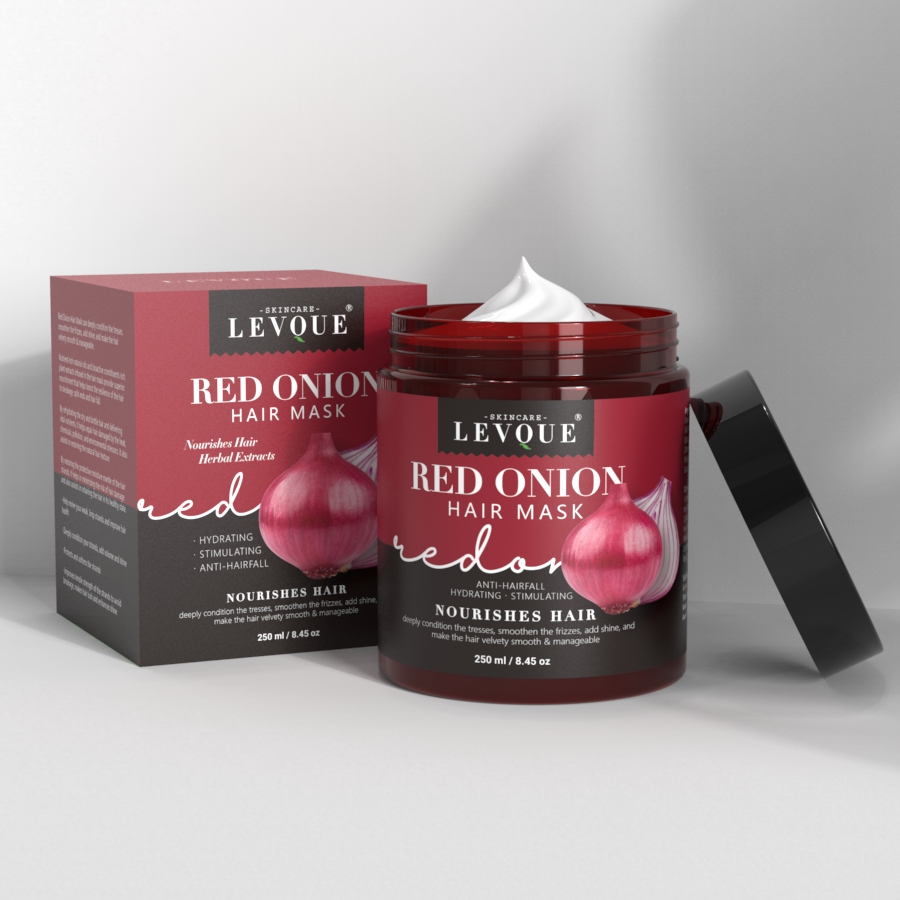 Maschera per capelli alla cipolla rossa