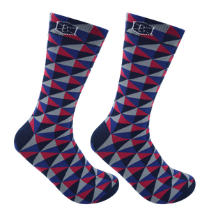 Calcetines de vestir informales de algodón peinado Jacquard con logotipo personalizado para hombre - Product Image 5
