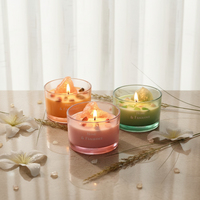 Vases à bougies en verre de 155 ml multicolores personnalisés pour la fabrication de bougies, idéaux pour les décorations de Noël – Vente chaude