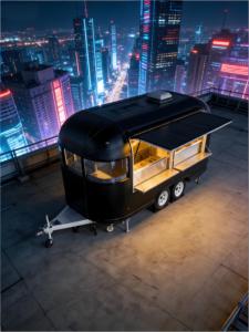 Food Truck d'occasion entièrement fonctionnel, cuisine en aluminium, cuisine mobile d'occasion pour démarrer une activité commerciale (bonbons, chips) - Product Image 6