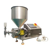 Petite pompe à rotor semi-automatique pour le remplissage de liquides, de pâtes, de sauce tomate, de préparations croustillantes, de crème, de crème pour les mains, de gel et d'autres matériaux.