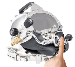 Casque de plongée sous-marine en acier inoxydable 316L certifié CE, résistant à la rouille, à la corrosion et aux chocs, profondeur maximale 350m, usage commercial - Product Image 2