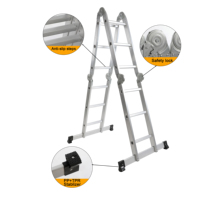 4*3 en 131 échelle multi-usages en aluminium plate-forme échelle rampes échelles