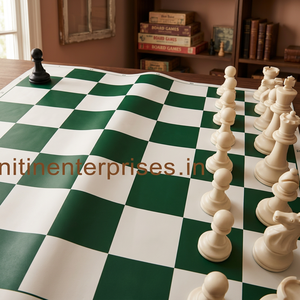 Heavy Weighted Plastic Chess Set With Viny Chess <b>Mat</b> Proper Finishing Chess Pieces Table Game <b>Board</b> Game - Product Image 2