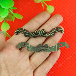 Tirador de cajón estilo antiguo de aleación de zinc A21 pequeño 65*11mm para armario, joyero, accesorio de embalaje de regalo - Product Image 4