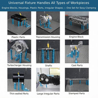 Fixation pour CMM marquée au laser, pour machine de mesure coordonnée, anodisée, réplicable, pour le contrôle qualité des pièces, prête à être expédiée