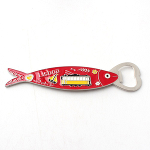 Personalizado Portugal <span class=keywords><strong>Lisboa</strong></span> Sardina Metal Artesanía Viaje Congelador Refrigerador Imán <span class=keywords><strong>Lisboa</strong></span> Recuerdo Abrebotellas - Product Image 5