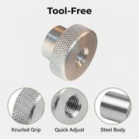 Stainless Steel Round Knurled Thumb Nut Hand Tightening Fastener for Machinery Industrial Assembly Use