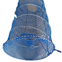 30 pulgadas * 160 cm 5-7mm grande de acero inoxidable cangrejo/langosta/pulpo/trampas para peces con bolsillo de cebo para el mercado de EE. UU.